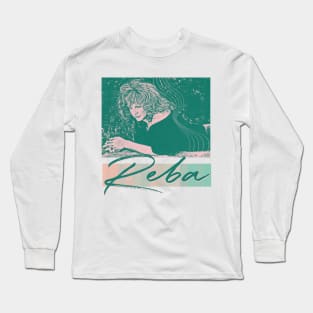 Reba McEntire // Retro Aesthetic Fan Design Long Sleeve T-Shirt